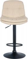 Barhocker Laurel Stoff schwarz creme Barhocker Laurel Stoff schwarz creme