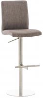 Barhocker Cadiz Stoff edelstahl grau Barhocker Cadiz Stoff edelstahl grau