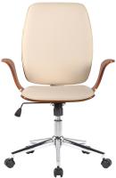 Bürostuhl Burbank Kunstleder walnuss/creme Bürostuhl Burbank Kunstleder walnuss/creme