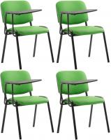4er Set Stühle Ken mit Klapptisch Kunstleder grün 4er Set Stühle Ken mit Klapptisch Kunstleder grün