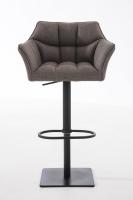Barhocker Damaso B Stoff grau Barhocker Damaso B Stoff grau