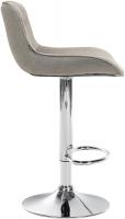 2er Set Barhocker Vonore Stoff chrom taupe 2er Set Barhocker Vonore Stoff chrom taupe