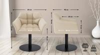 Lounger Damaso Stoff creme Lounger Damaso Stoff creme