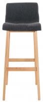 2er Set Barhocker Hoover Stoff Natura dunkelgrau 2er Set Barhocker Hoover Stoff Natura dunkelgrau