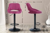 2er Set Barhocker Milet Stoff B lila 2er Set Barhocker Milet Stoff B lila