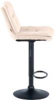 Barhocker Laurel Samt schwarz creme Barhocker Laurel Samt schwarz creme
