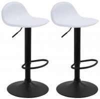 2er Set Barhocker Lana V2 schwarz weiß 2er Set Barhocker Lana V2 schwarz weiß