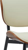 2er Set Besucherstuhl Enid Kunstleder walnuss/creme 2er Set Besucherstuhl Enid Kunstleder walnuss/creme