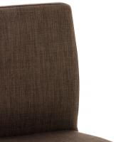 Barhocker Cadiz Stoff edelstahl braun Barhocker Cadiz Stoff edelstahl braun