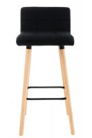 Barhocker Lincoln Samt schwarz Barhocker Lincoln Samt schwarz
