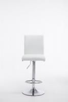 2er Set Barhocker Köln Kunstleder chrom weiß 2er Set Barhocker Köln Kunstleder chrom weiß