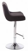 2er Set Barhocker Club Kunstleder chrom braun 2er Set Barhocker Club Kunstleder chrom braun