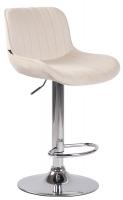 Barhocker Lentini Samt chrom creme Barhocker Lentini Samt chrom creme