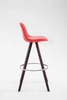 Barhocker Franklin Vollgepolstert Kunstleder Rund Cappuccino (eiche) rot Barhocker Franklin Vollgepolstert Kunstleder Rund Cappuccino (eiche) rot