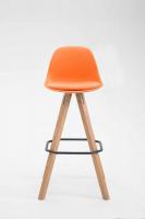 Barhocker Franklin Kunstleder Square Natura (eiche) orange Barhocker Franklin Kunstleder Square Natura (eiche) orange