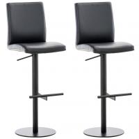 2er Set Barhocker Cadiz Kunstleder schwarz schwarz 2er Set Barhocker Cadiz Kunstleder schwarz schwarz