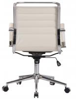 Bürostuhl Barton Echtleder creme Bürostuhl Barton Echtleder creme