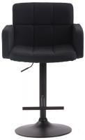 Barhocker Los Angeles, Stoff schwarz schwarz Barhocker Los Angeles, Stoff schwarz schwarz