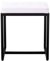 Sitzhocker Barci B Kunstleder  weiß 