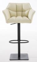 2er Set Barhocker Damaso Kunstleder schwarz creme 2er Set Barhocker Damaso Kunstleder schwarz creme