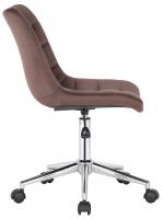 Bürostuhl Medford Samt braun Bürostuhl Medford Samt braun