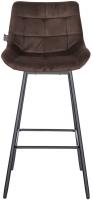 Barhocker Weston Schwenkbar Samt braun Barhocker Weston Schwenkbar Samt braun