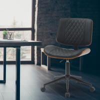 Bürostuhl Plover Kunstleder walnuss/schwarz Bürostuhl Plover Kunstleder walnuss/schwarz