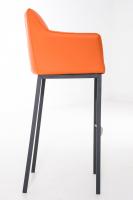Barhocker Damaso B mit 4-Fuß Gestell orange Barhocker Damaso B mit 4-Fuß Gestell orange