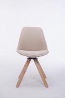 Besucherstuhl Troyes Stoff Square natura (eiche) creme Besucherstuhl Troyes Stoff Square natura (eiche) creme