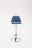 2er Set Barhocker Kiel Stoff blau 