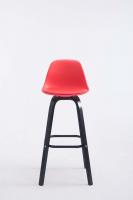 Barhocker Avika Kunstleder Schwarz rot Barhocker Avika Kunstleder Schwarz rot