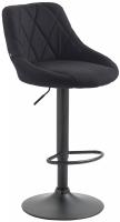 Barhocker Lazio Stoff schwarz schwarz Barhocker Lazio Stoff schwarz schwarz