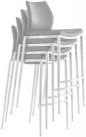 Barhocker Matola Kunstleder schwarz creme 