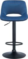 Barhocker Camden Samt schwarz blau 