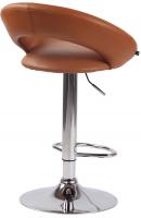 Barhocker Olinda Kunstleder chrom hellbraun Barhocker Olinda Kunstleder chrom hellbraun