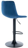 Barhocker Divo Samt Schwarz blau Barhocker Divo Samt Schwarz blau