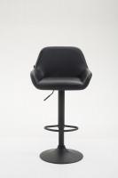Barhocker Braga Kunstleder schwarz Barhocker Braga Kunstleder schwarz