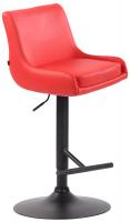 Barhocker Club Kunstleder schwarz rot Barhocker Club Kunstleder schwarz rot