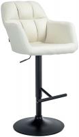 Barhocker Natoma Stoff schwarz creme 