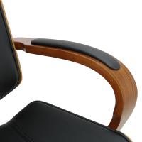Bürostuhl Dayton walnuss/schwarz Bürostuhl Dayton walnuss/schwarz