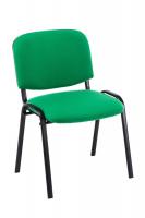 4er Set Besucherstuhl Ken Stoff grün 