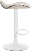 Barhocker Shanghai Kunstleder weiß creme 