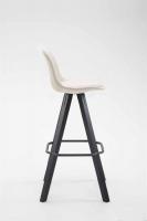 Barhocker Franklin Stoff Square Schwarz (eiche) creme Barhocker Franklin Stoff Square Schwarz (eiche) creme