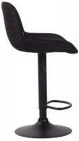 Barhocker Lentini Stoff schwarz schwarz Barhocker Lentini Stoff schwarz schwarz