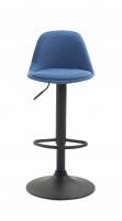 Barhocker Kiel Stoff schwarz blau Barhocker Kiel Stoff schwarz blau