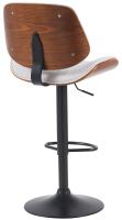 Barhocker Clawson Stoff schwarz walnuss/creme Barhocker Clawson Stoff schwarz walnuss/creme