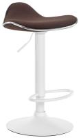 Barhocker Shanghai Stoff weiß braun Barhocker Shanghai Stoff weiß braun