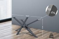 Tischbeine Jimmy 120x70x72 grau 
