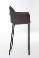 Barhocker Damaso B mit 4-Fuß Gestell braun 