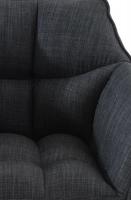 2er Set Barhocker Damaso Stoff schwarz dunkelgrau 2er Set Barhocker Damaso Stoff schwarz dunkelgrau